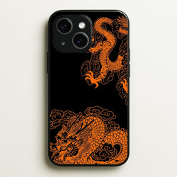 Orange Dragon  - Dragon Phone Case for iPhone 14