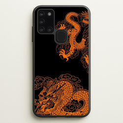 Orange Dragon  - Dragon Phone Case for Galaxy A21s