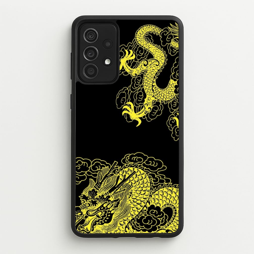 Yellow Dragon  - Dragon Phone Case for Galaxy A52 / A52s