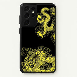 Yellow Dragon  - Dragon Phone Case for Galaxy S21 Ultra
