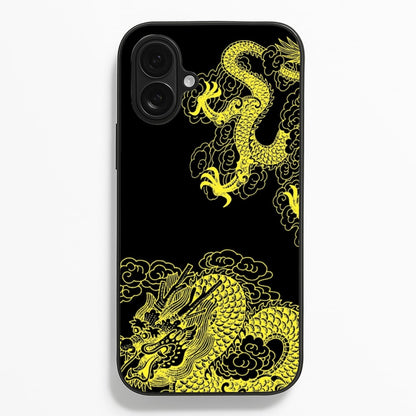Yellow Dragon  - Dragon Phone Case for iPhone 16 Plus