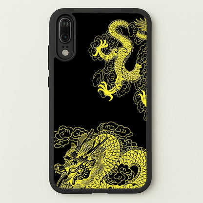 Yellow Dragon  - Dragon Phone Case for Huawei P20