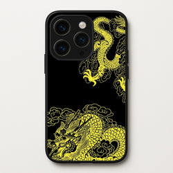 Yellow Dragon  - Dragon Phone Case for iPhone 15 Pro