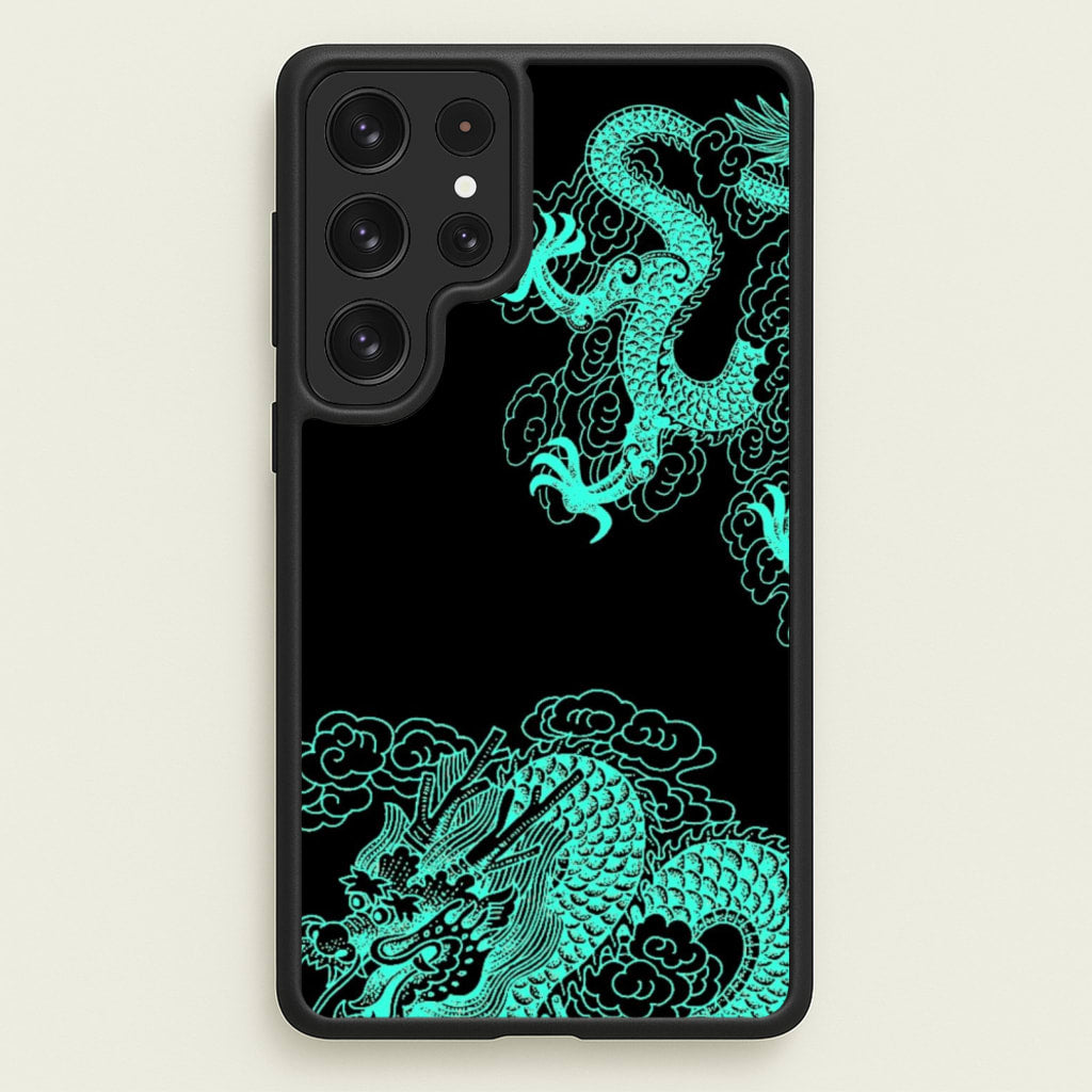 Green Dragon  - Dragon Phone Case for Galaxy S22 Ultra
