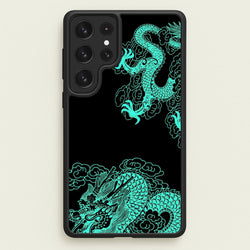 Green Dragon  - Dragon Phone Case for Galaxy S22 Ultra
