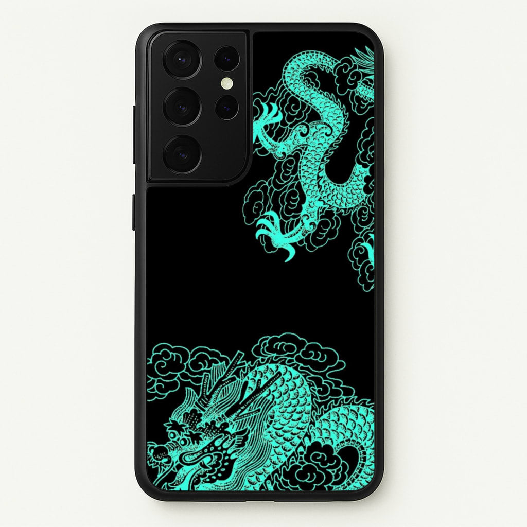 Green Dragon  - Dragon Phone Case for Galaxy S21 Ultra