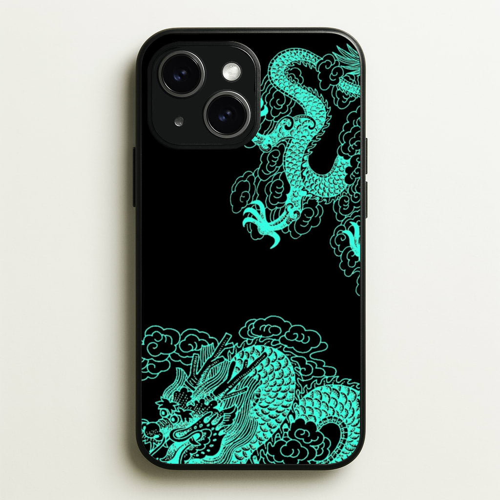 Green Dragon  - Dragon Phone Case for iPhone 15