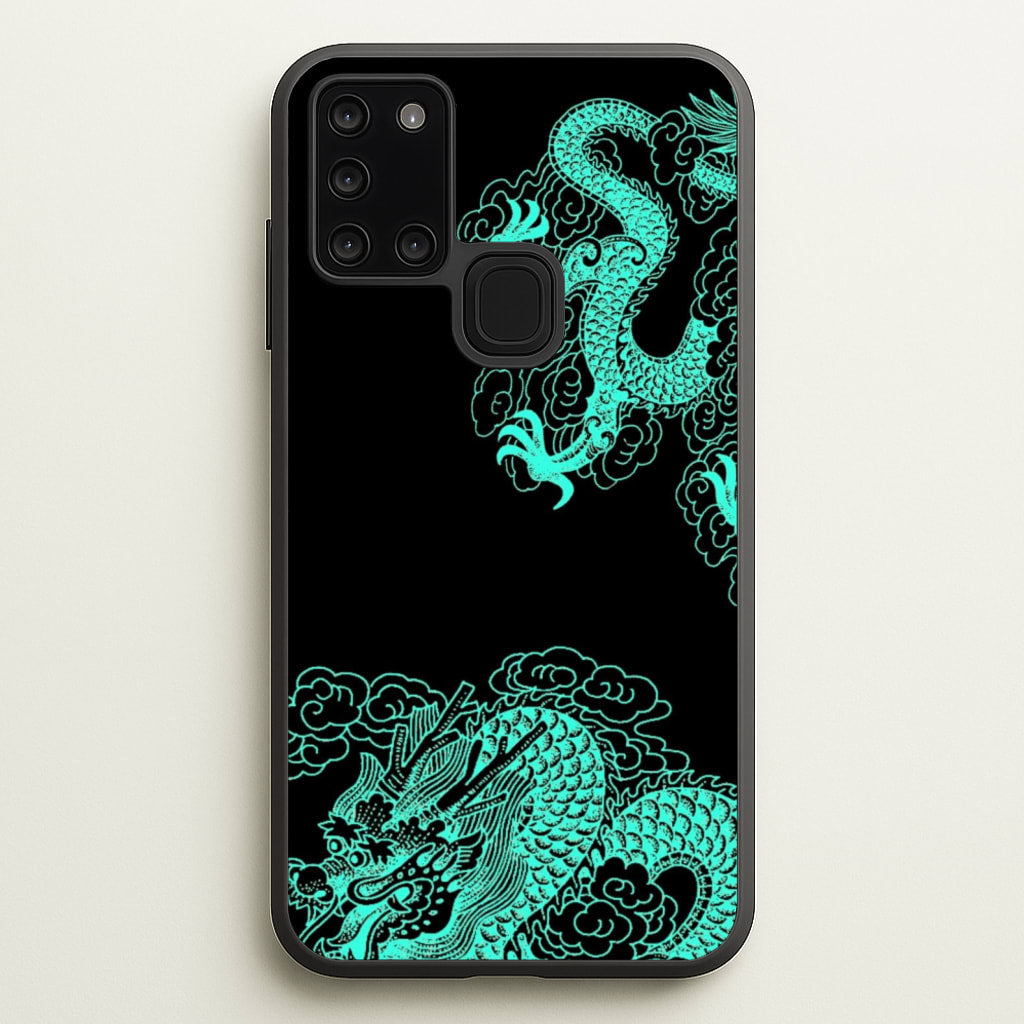 Green Dragon  - Dragon Phone Case for Galaxy A21s