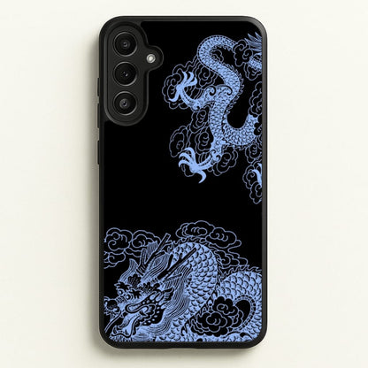 Dark Blue Dragon  - Dragon Phone Case for Galaxy A34