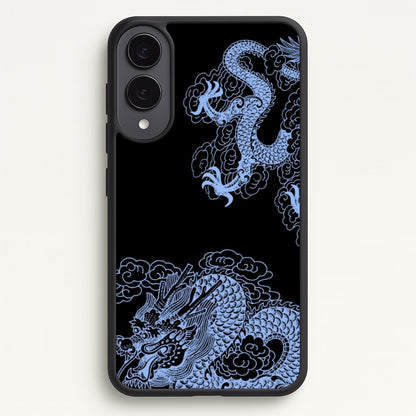 Dark Blue Dragon  - Dragon Phone Case for Galaxy S25 Edge
