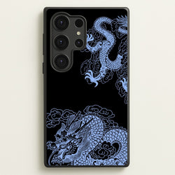 Dark Blue Dragon  - Dragon Phone Case for Galaxy S25 Ultra
