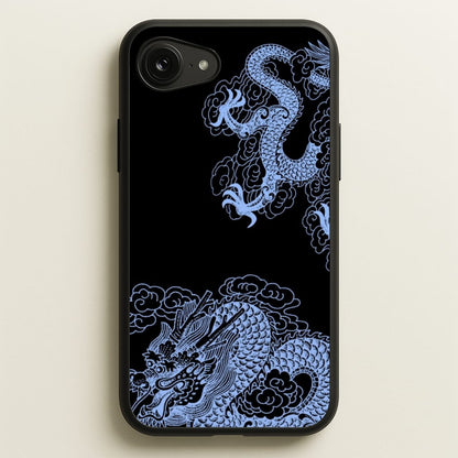 Dark Blue Dragon  - Dragon Phone Case for iPhone 16e
