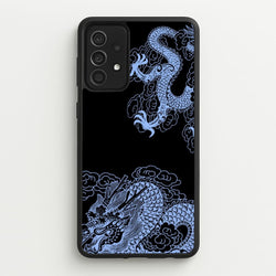 Dark Blue Dragon  - Dragon Phone Case for Galaxy A52 / A52s