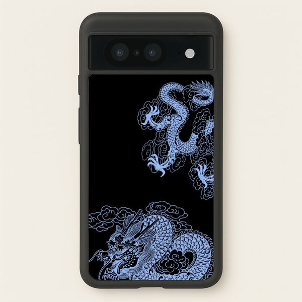 Dark Blue Dragon  - Dragon Phone Case for Google Pixel 8