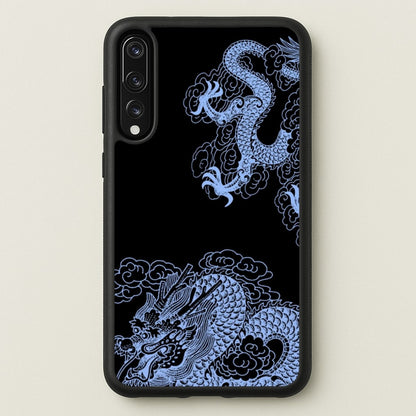 Dark Blue Dragon  - Dragon Phone Case for Huawei P20 Pro