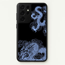 Dark Blue Dragon  - Dragon Phone Case for Galaxy S21 Ultra