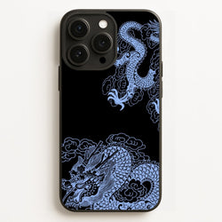 Dark Blue Dragon  - Dragon Phone Case for iPhone 12 Pro Max