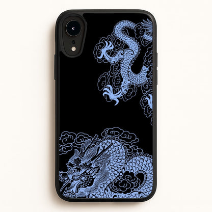 Dark Blue Dragon  - Dragon Phone Case for iPhone XR