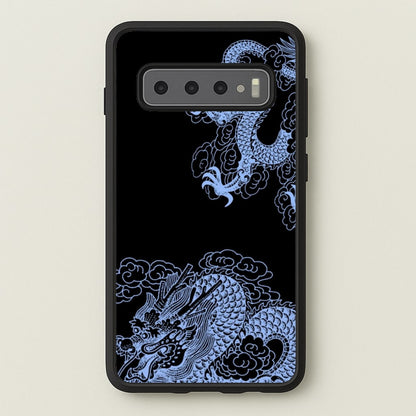 Dark Blue Dragon  - Dragon Phone Case for Galaxy S10 Plus