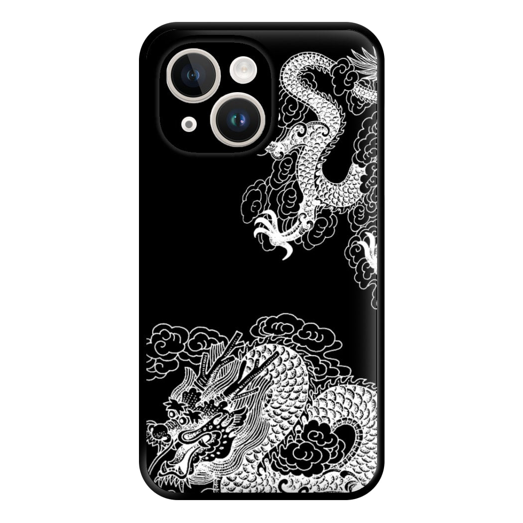 White Dragon Phone Case for iPhone 14 Plus