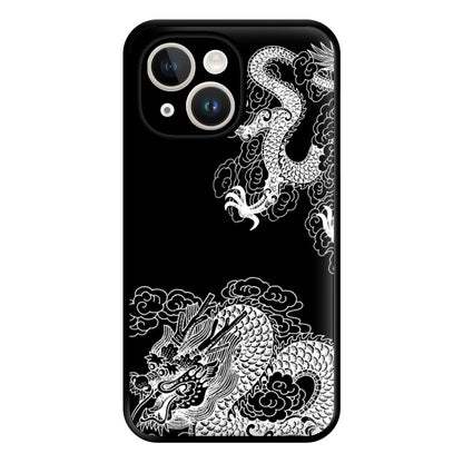 White Dragon Phone Case for iPhone 14 Plus