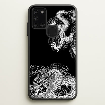 White Dragon  - Dragon Phone Case for Galaxy A21s