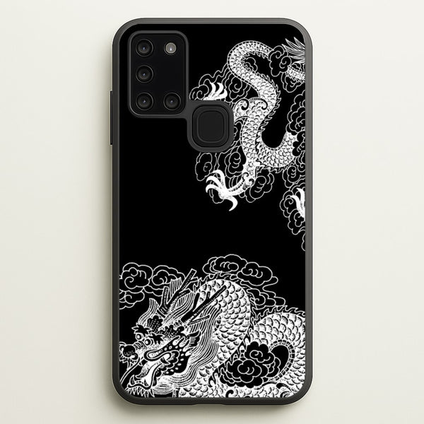 White Dragon  - Dragon Phone Case for Galaxy A21s