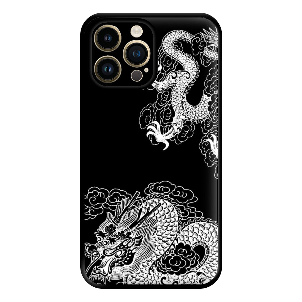 White Dragon Phone Case for iPhone 14 Pro Max