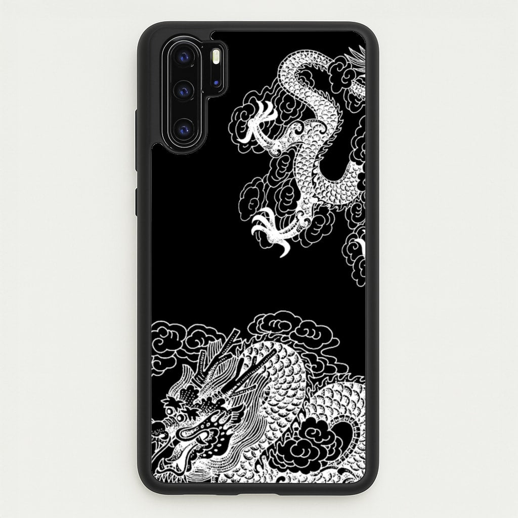 White Dragon  - Dragon Phone Case for Huawei P30 Pro