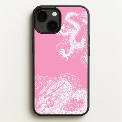 Pink Background Dragon  - Dragon Phone Case for iPhone 13 Mini