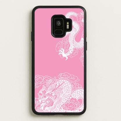 Pink Background Dragon  - Dragon Phone Case for Galaxy S9