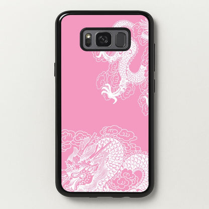 Pink Background Dragon  - Dragon Phone Case for Galaxy S8