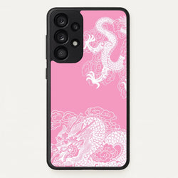 Pink Background Dragon  - Dragon Phone Case for Galaxy A53