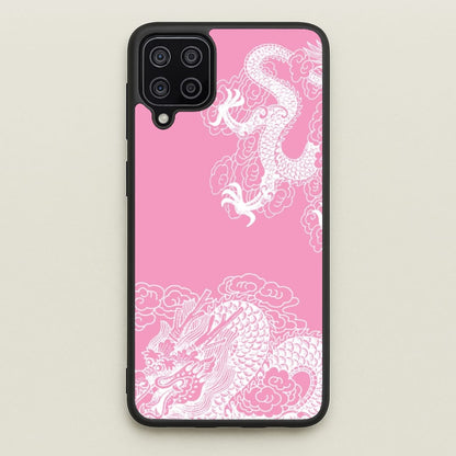 Pink Background Dragon  - Dragon Phone Case for Galaxy A12