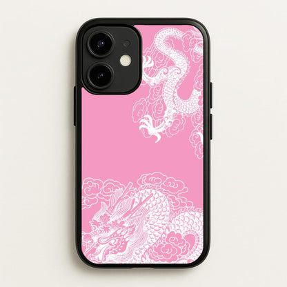 Pink Background Dragon  - Dragon Phone Case for iPhone 12 Mini