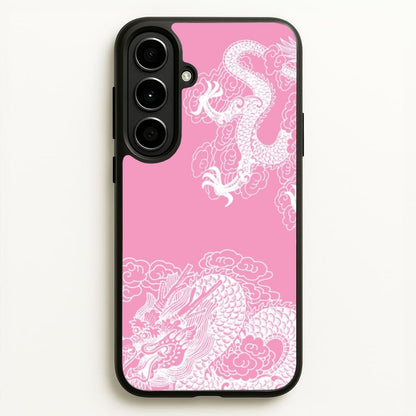 Pink Background Dragon  - Dragon Phone Case for Galaxy A56