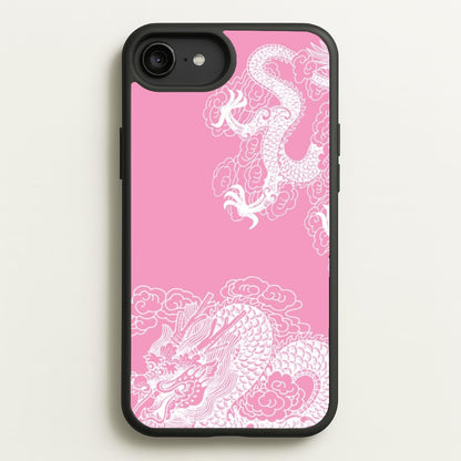 Pink Background Dragon  - Dragon Phone Case for iPhone 6 Plus / 7 Plus / 8 Plus