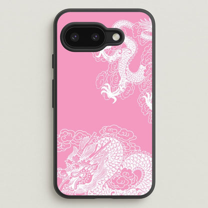 Pink Background Dragon  - Dragon Phone Case for Google Pixel 9a