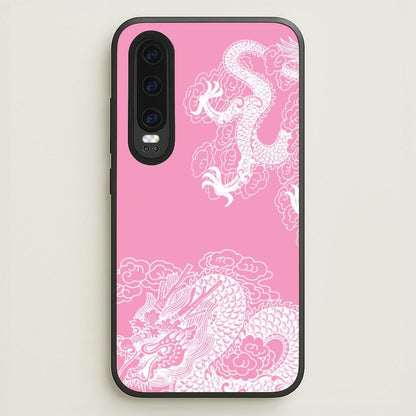 Pink Background Dragon  - Dragon Phone Case for Huawei P30