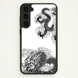 Black Dragon  - Dragon Phone Case for Galaxy S23