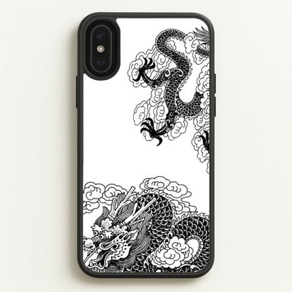 Black Dragon  - Dragon Phone Case for iPhone XS Max