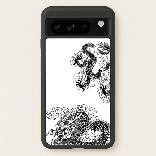 Black Dragon  - Dragon Phone Case for Google Pixel 8 Pro