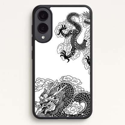 Black Dragon  - Dragon Phone Case for Galaxy S25 Edge