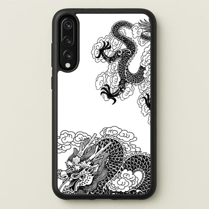 Black Dragon  - Dragon Phone Case for Huawei P20 Pro