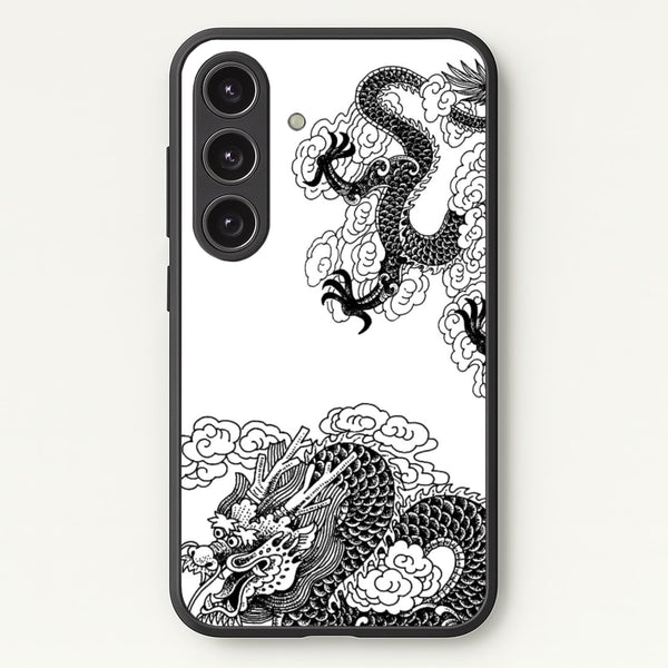 Black Dragon  - Dragon Phone Case for Galaxy S24 Plus