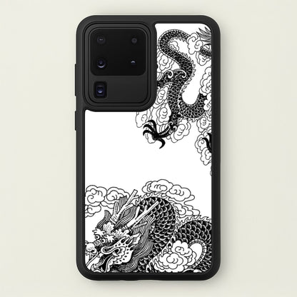 Black Dragon  - Dragon Phone Case for Galaxy S20 Ultra