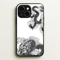 Black Dragon  - Dragon Phone Case for iPhone 15 Plus