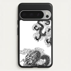 Black Dragon  - Dragon Phone Case for Google Pixel 9 Pro XL