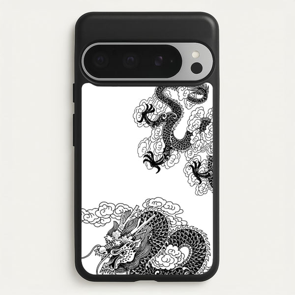 Black Dragon  - Dragon Phone Case for Google Pixel 9 Pro XL