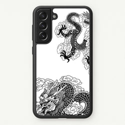 Black Dragon  - Dragon Phone Case for Galaxy S21FE